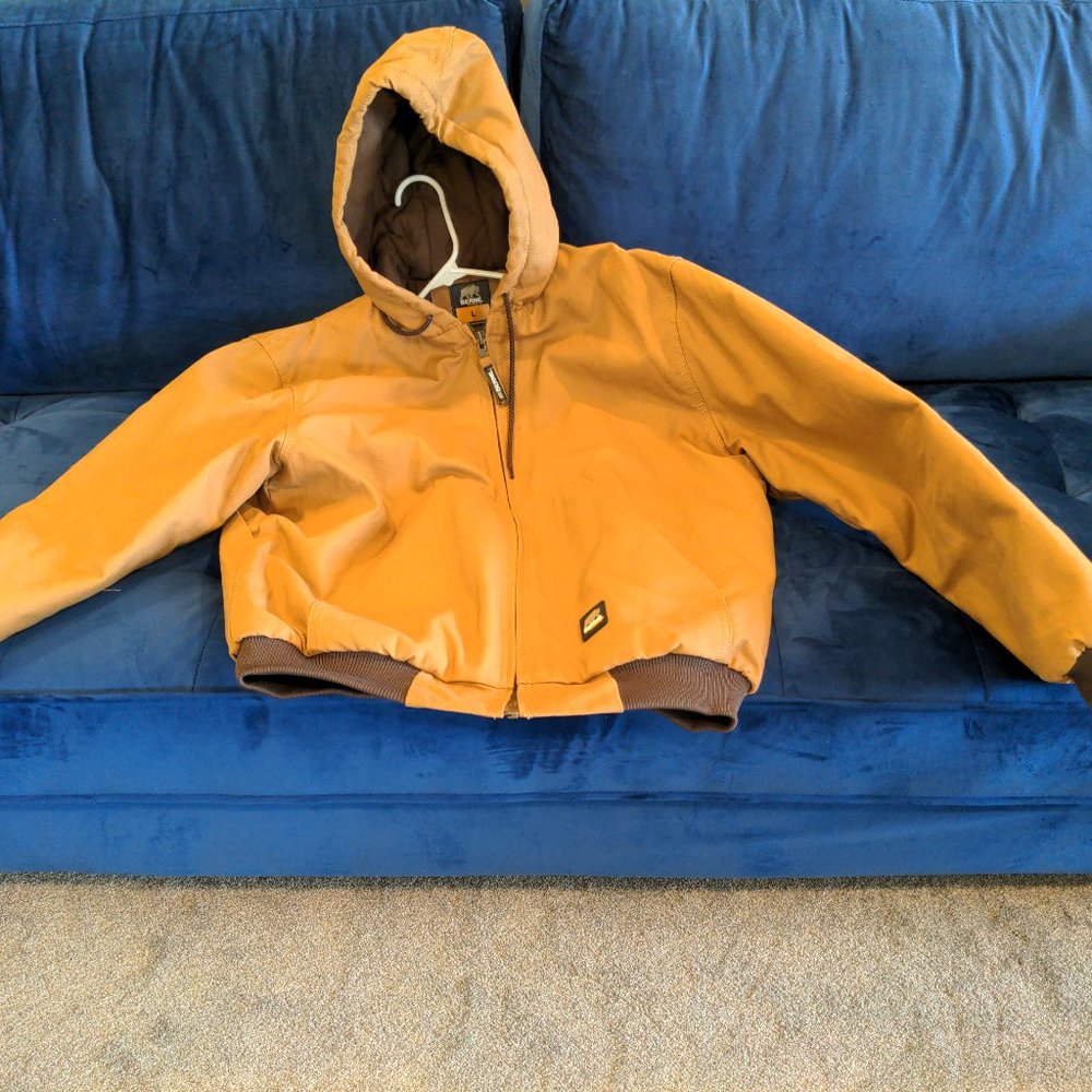 Berne Heritage Duck Hooded Active Work Jacket - L Regular